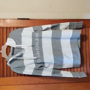 Calvin Klein jeans women's size small long sleeve hooded shirt